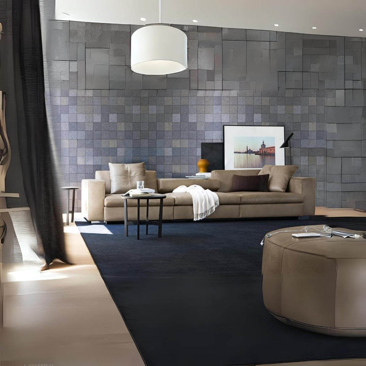 Custom Avantgarde cotton linen sofa with plush cushions and sleek modern profile