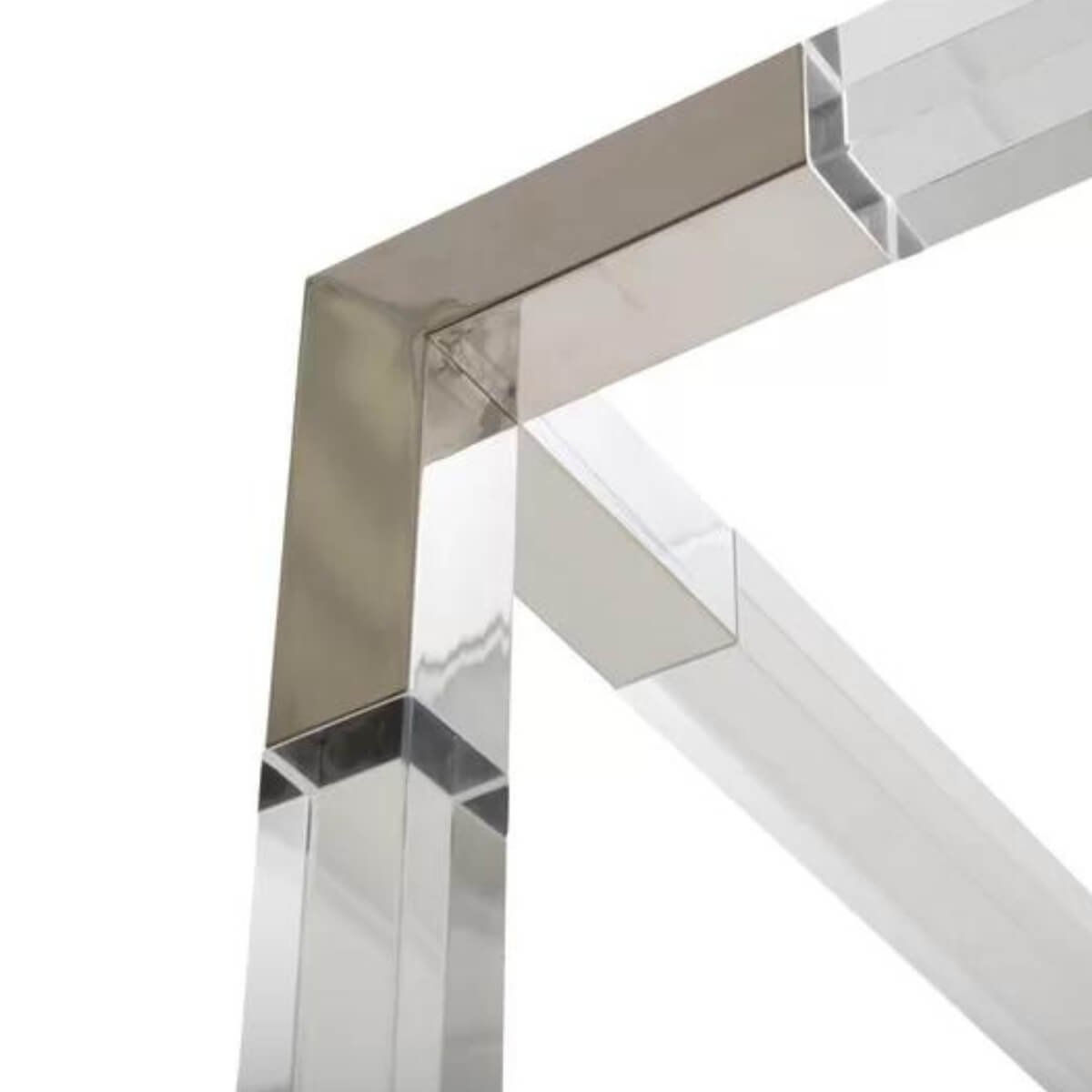 Frame detail of Classic Comfort canopy velvet bed showing rich upholstery and crafted structural elements