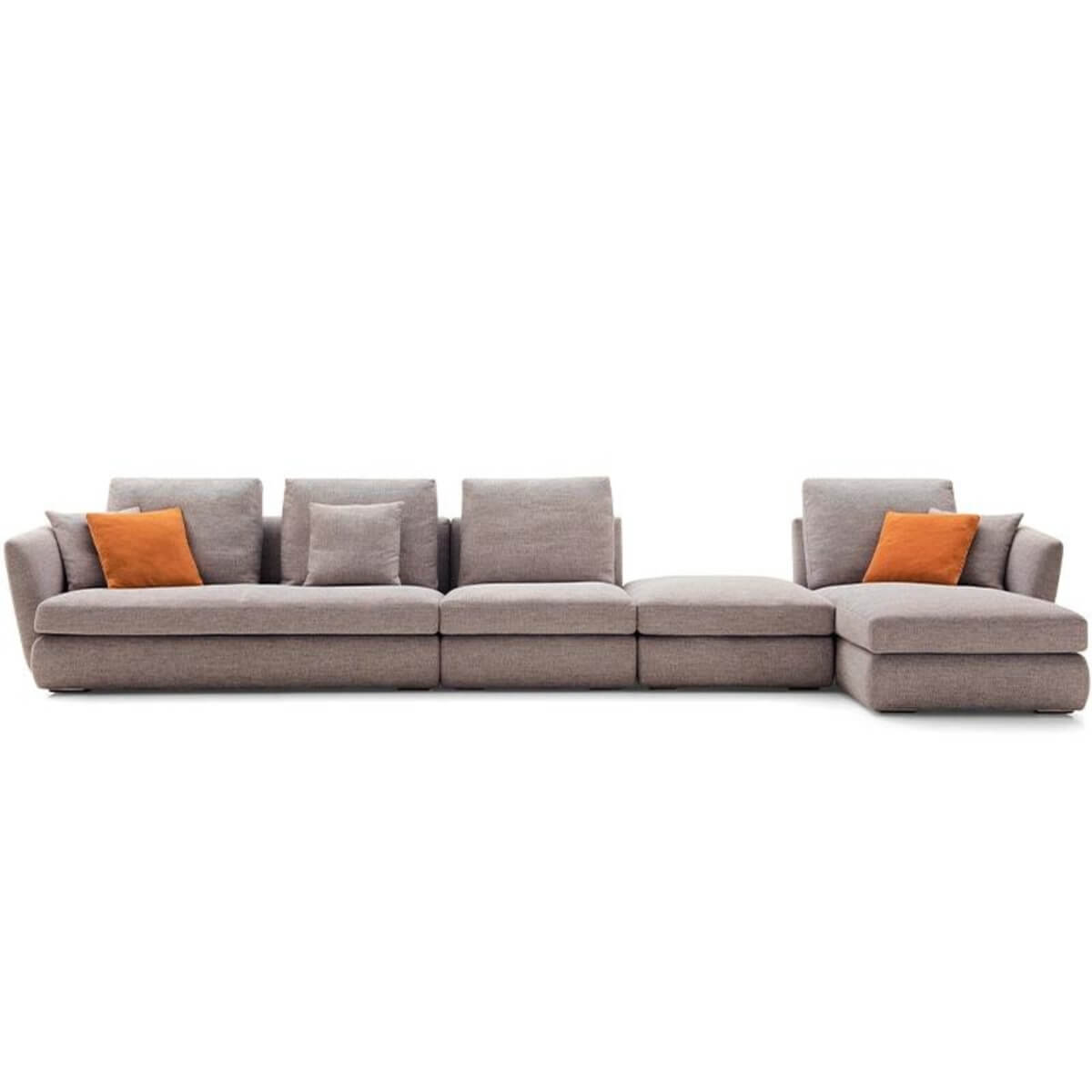 Custom classic couch with elegant chaise sofa design – luxurious upholstery, plush cushions, and sophisticated styling