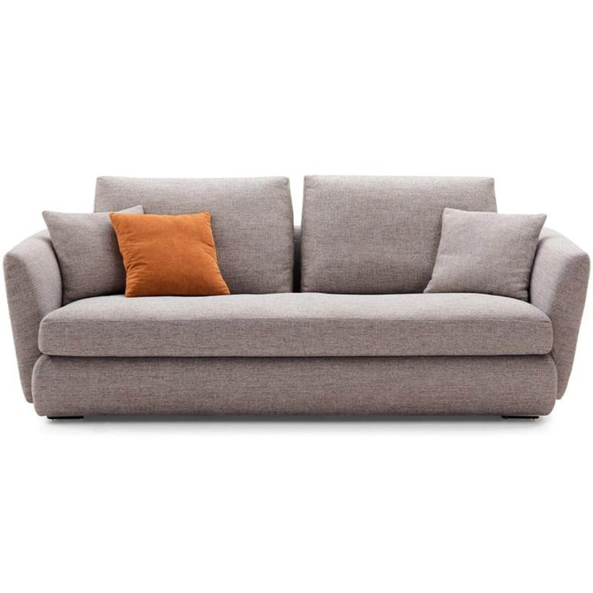 Front view of custom classic couch KS17 chaise sofa – elegant design with plush cushions and refined upholstery