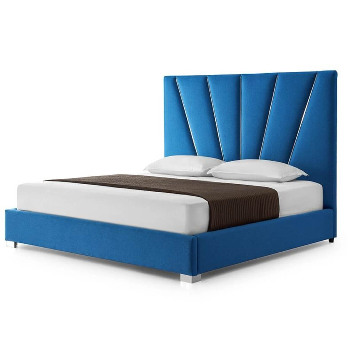 Custom Cosmocushion comfortable cotton linen KB44 1.8M bed with minimalist design and soft breathable upholstery in neutral tones