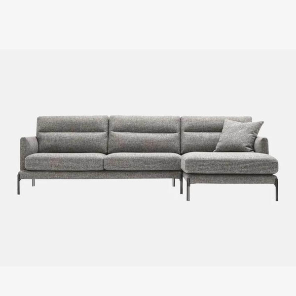 Custom Dreamwave sofa upholstered in cotton linen fabric with modern, cozy design