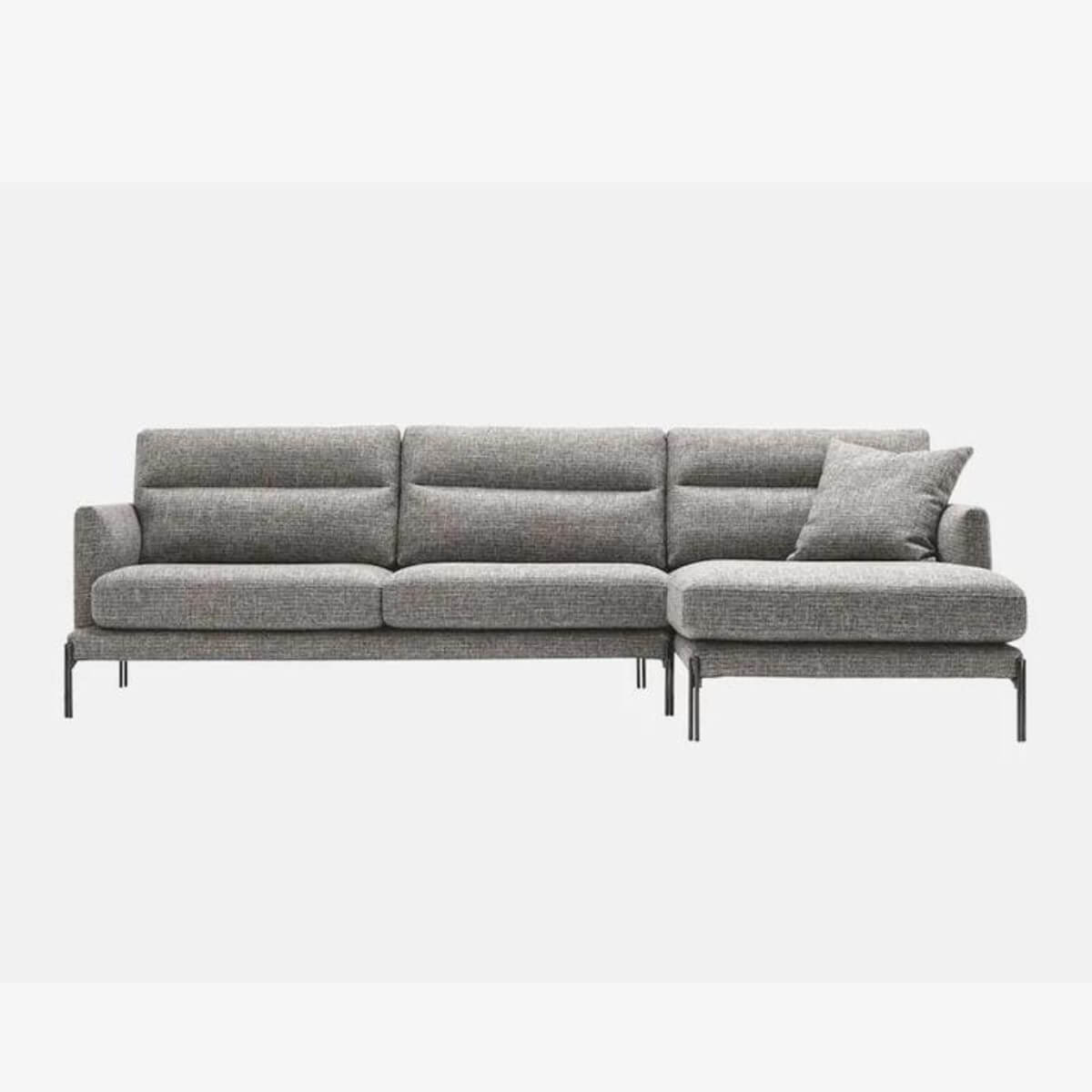 Custom Dreamwave sofa upholstered in cotton linen fabric with modern, cozy design