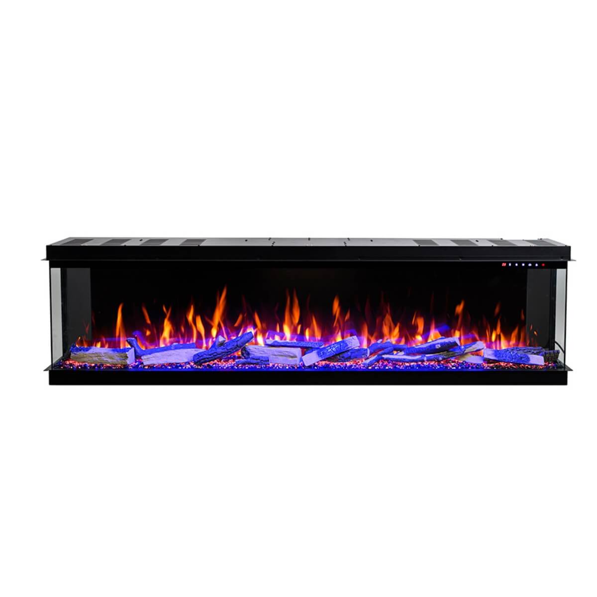 Custom Eclipse 3-sided electric fireplace with modern design for stylish home interiors