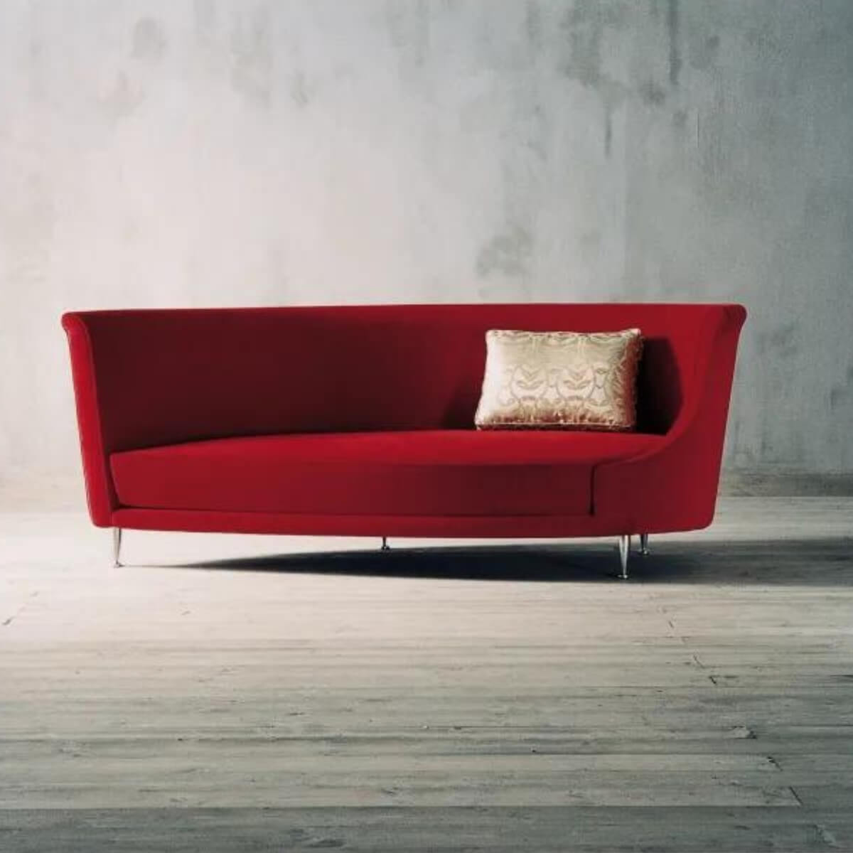 Custom Ecolux Dream sofa upholstered in cotton linen with modern eco-friendly design