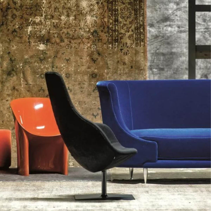 Contemporary custom-made Ecolux Dream sofa in breathable cotton linen fabric