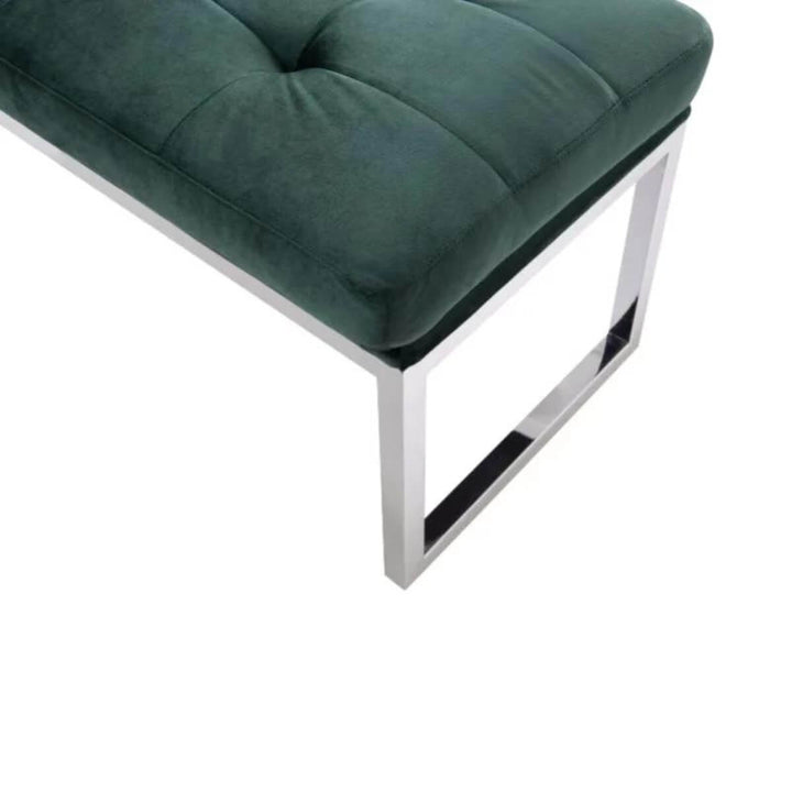 Top view of Custom Elegant Elysium velvet bench – showcasing plush velvet upholstery and smooth, refined surface for elegant interiors