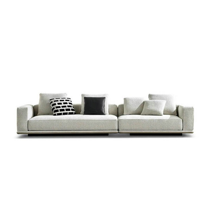 Custom Elysium Empire 3-seater sofa upholstered in soft cotton fabric
