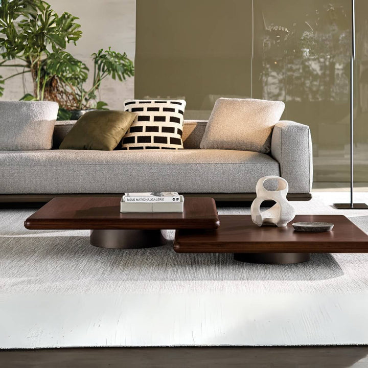 Detailed close-up of custom Elysium Empire 3-seater sofa with cotton upholstery in living room