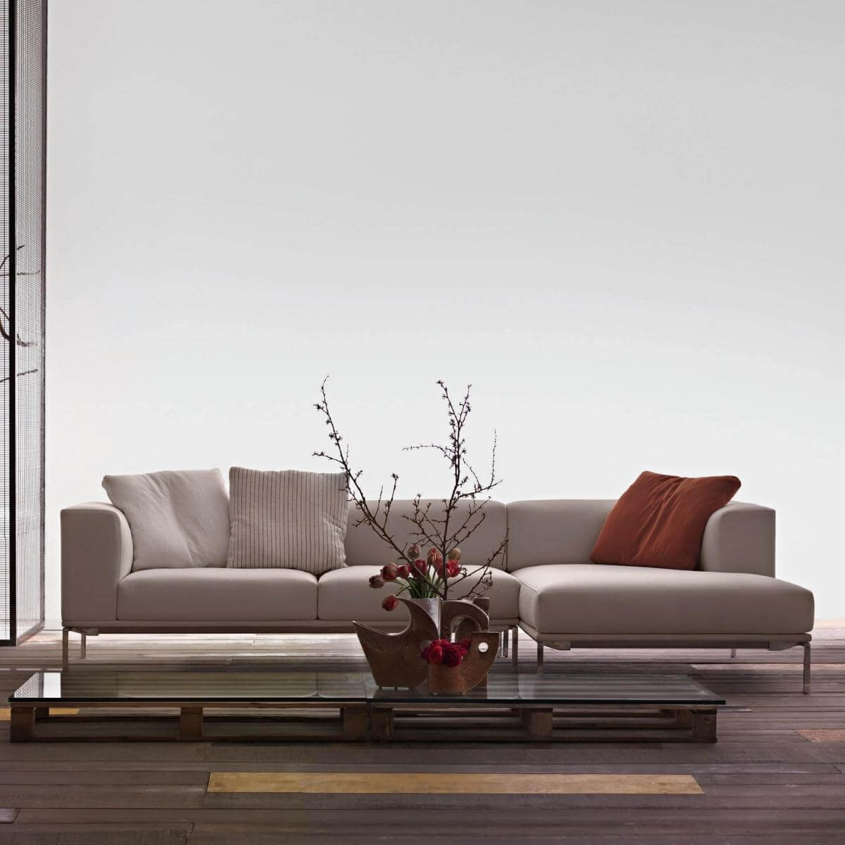 Modern beige Evoke Enigma sofa with tailored design for stylish living rooms