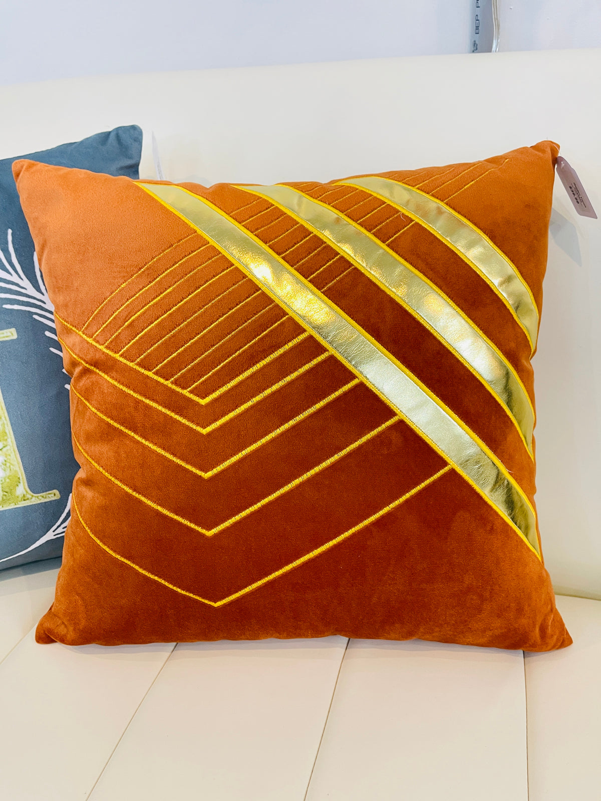 Custom Golden Touch cushion with luxurious fabric and elegant design – decorative pillow adding style and comfort