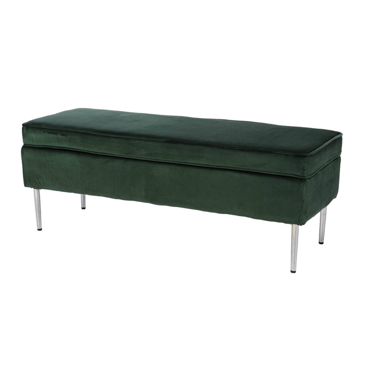 View of Custom Graceful Rest velvet bedroom bench – showcasing soft velvet upholstery, cushioned seat, and refined design for elegant bedroom settings