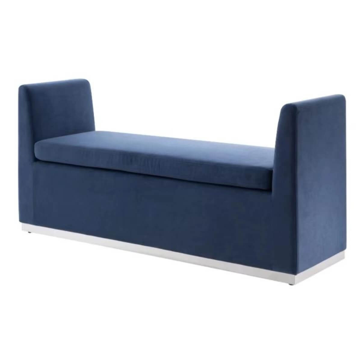 Side view of Custom Harmony Hideaway bench – featuring plush cushioning, soft fabric upholstery, and a streamlined silhouette for cozy modern interiors