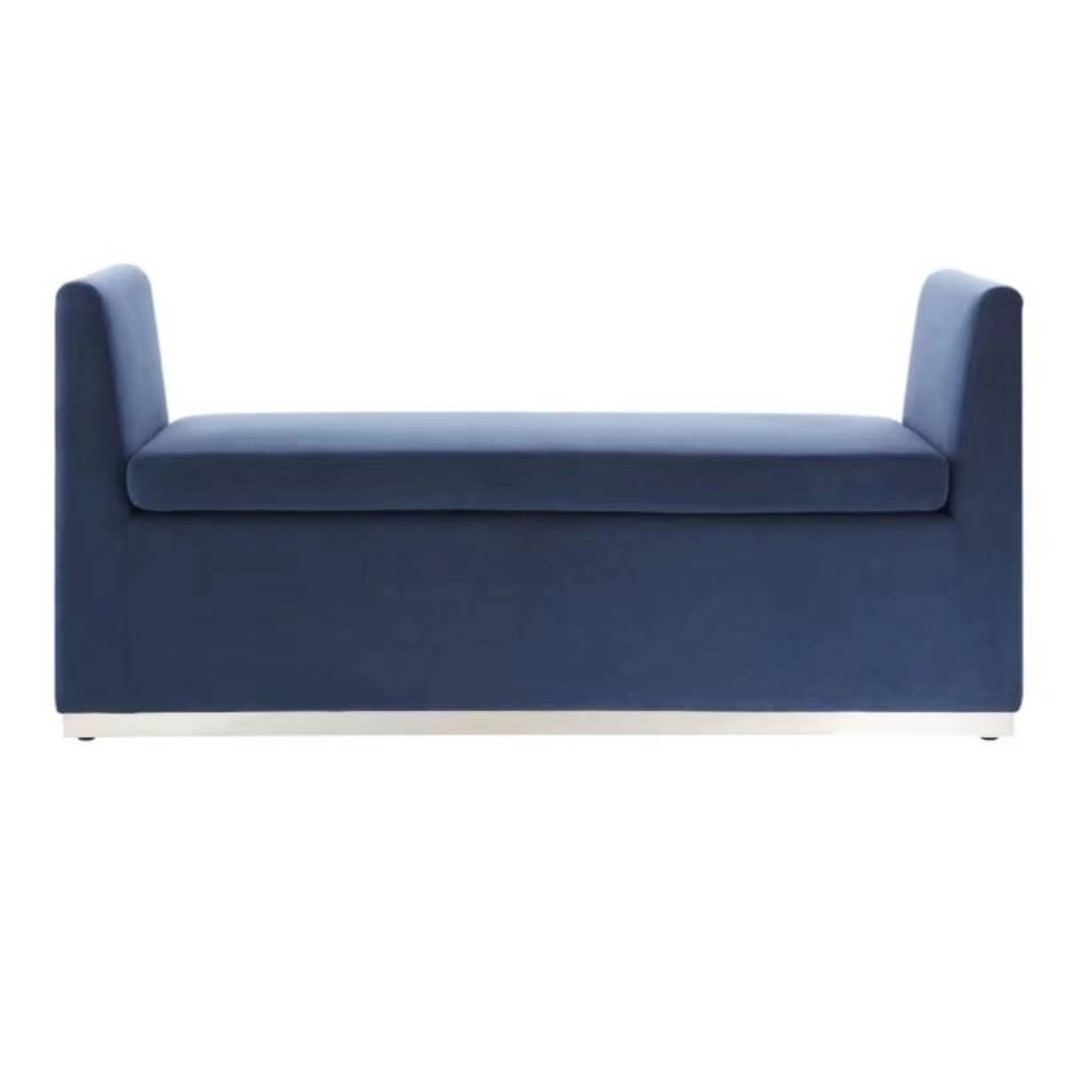 Back view of Custom Harmony Hideaway bench – smooth fabric upholstery and clean-lined backrest with modern design for cozy interiors