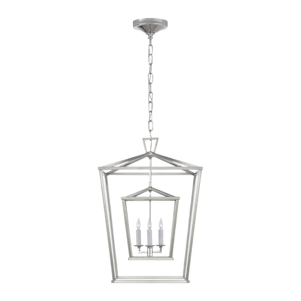 Darlana medium double cage lantern, modern lightin,g elegant pendant design