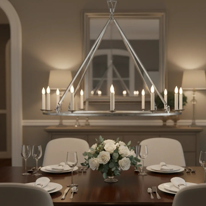 Darlana round pendant lamp modern lighting hanging close-up view for interiors