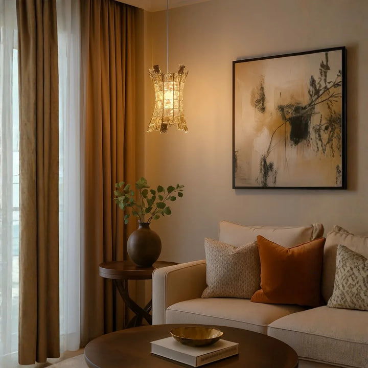 Diana pendant light modern lighting hanging view for living room elegance