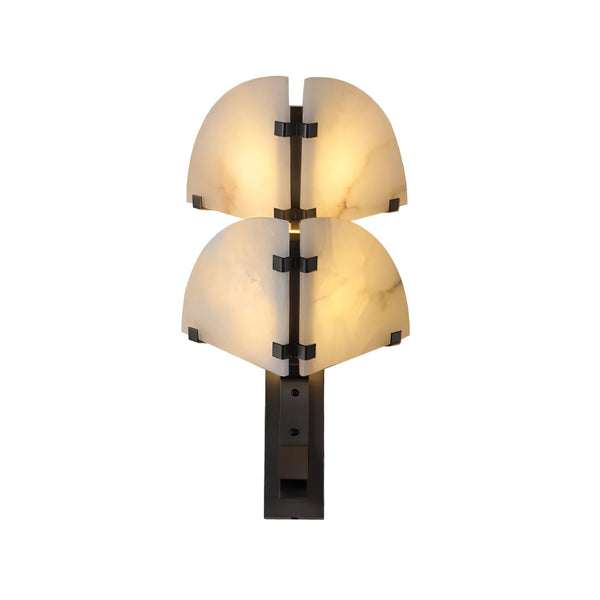 Dione alabaster wall light with elegant marble finish, modern decorative lighting for home interiors