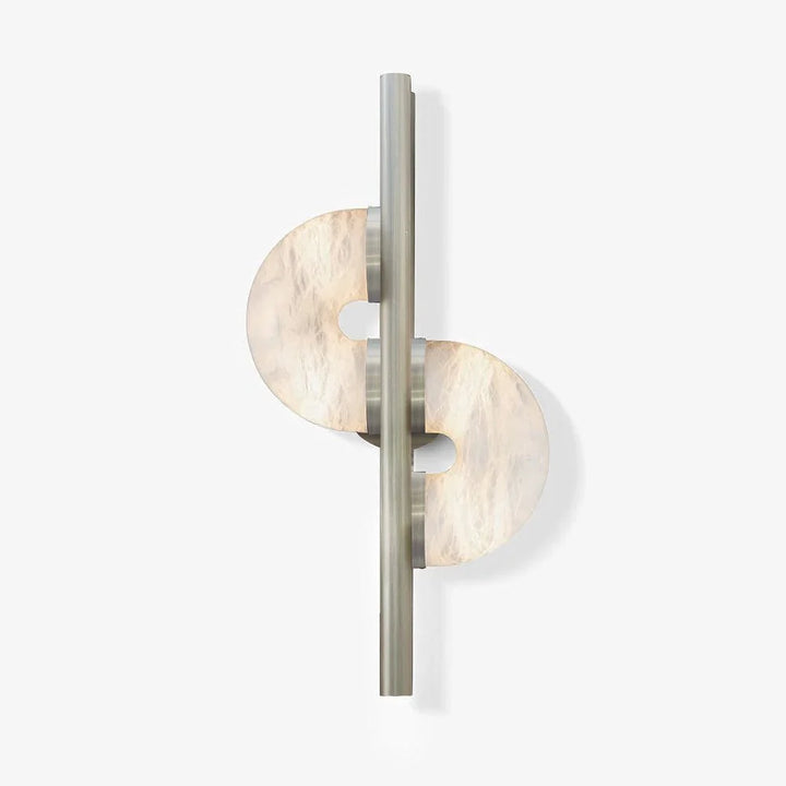 Dolly Alabaster wall lamp, front view, elegant home lighting and decor