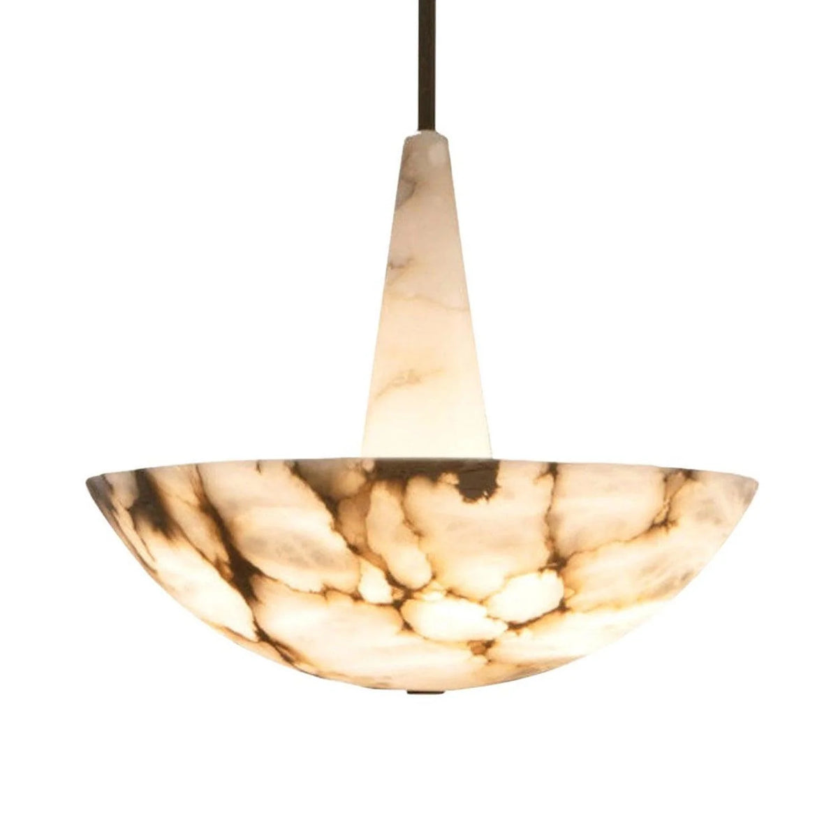 Domus Alabaster Chandelier featuring modern lighting design, elegant glow for luxury interior décor