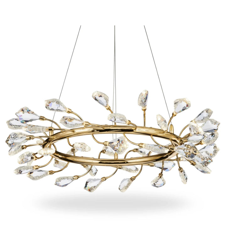 Donya Crystal Halo Branch chandelier modern luxury lighting elegant design
