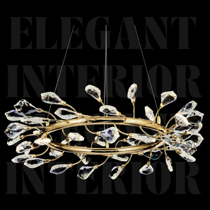 Donya Crystal Halo Branch chandelier modern luxury lighting stylish design