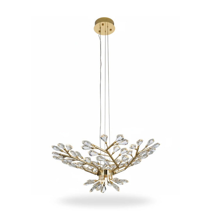 Donya Crystal Petal Blossom chandelier modern luxury lighting elegant design