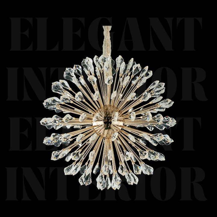 Donya Crystal Starburst Chandelier Modern Luxury Lighting for Elegant Interiors