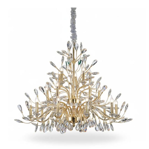 Donya Crystal Willow Grand chandelier modern luxury lighting elegant design