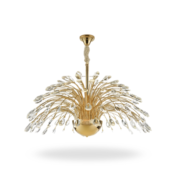 Donya Radiant Dome Crystal Chandelier featuring elegant dome design with sparkling crystal accents