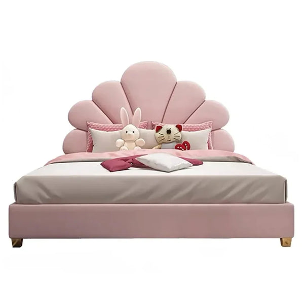 Front view of Dream Pink girls bed in princess style showcasing charming kids bedroom furniture