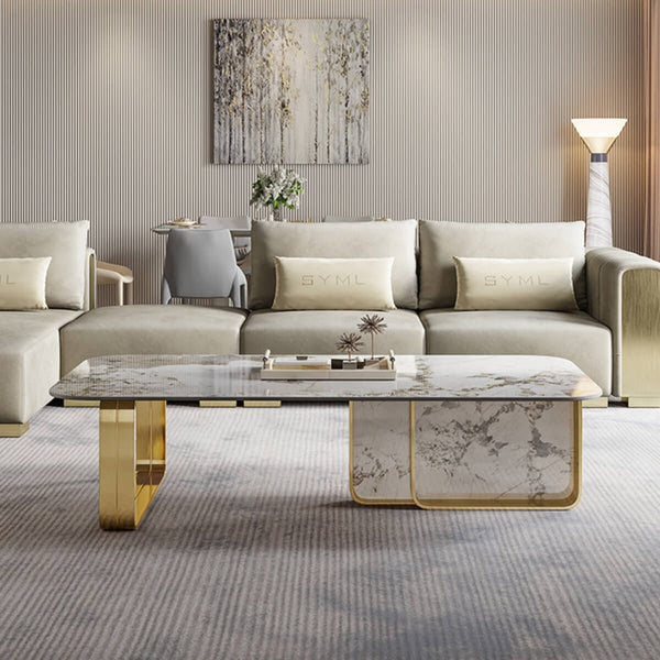 Easton coffee table with sleek modern design in elegant Australian interior living space