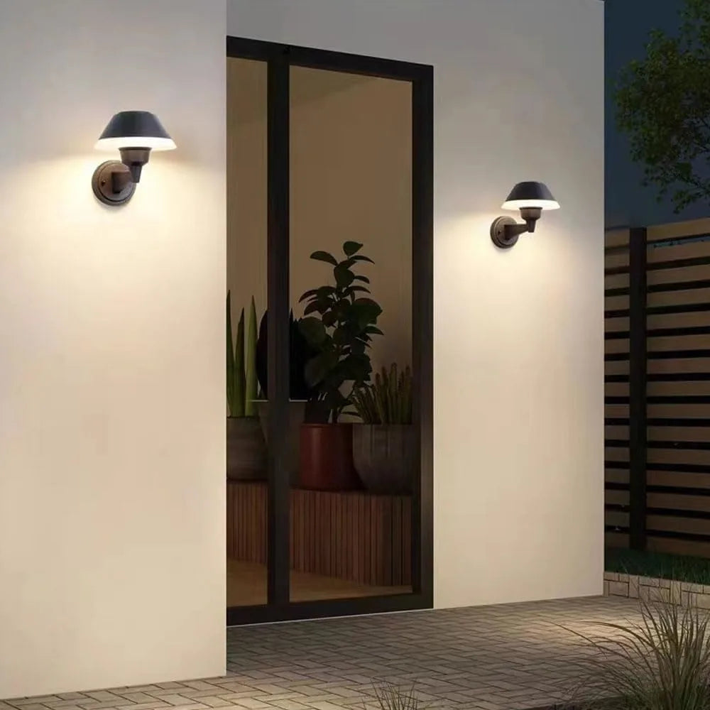 Outdoor view of ECHO LED Wall Light – Sleek, energy-efficient lighting perfect for enhancing gardens, patios, and walkways.