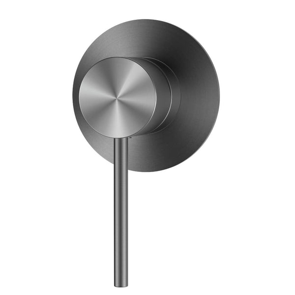 Eclipse Home round shower mixer in stylish gunmetal finish, ideal for contemporary bathroom designs