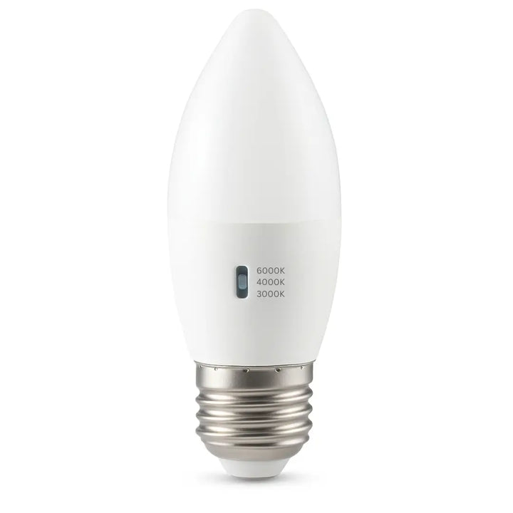 Home 5W E27 3CCT LED candle bulb – energy-saving light with adjustable color temperature for E27 sockets