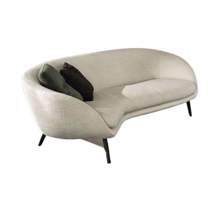 EcoChaise lounge chair in soft cotton linen, showcasing ergonomic design and plush comfort