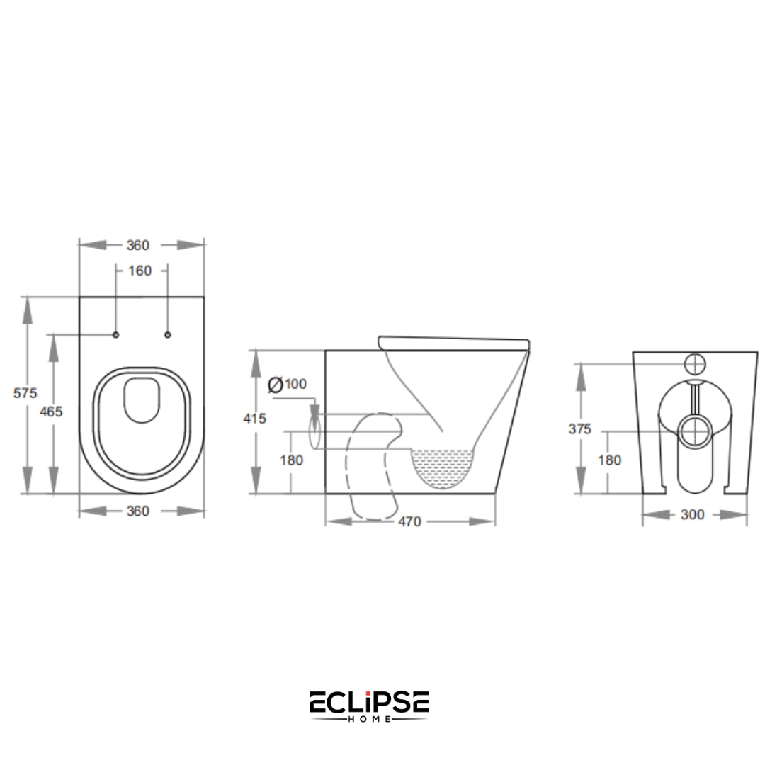 TOILET SEAT EH-102R-ECLIPSE HOME