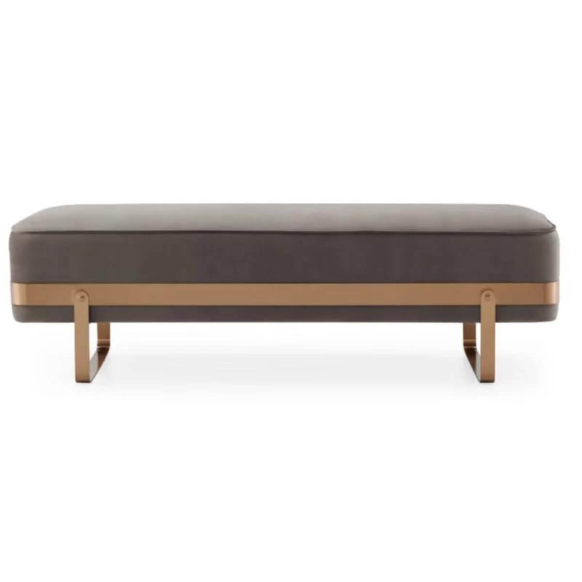 Elegant Whispering Woodland velvet bench – luxurious seating with plush velvet upholstery and wooden legs, perfect for refined interiors