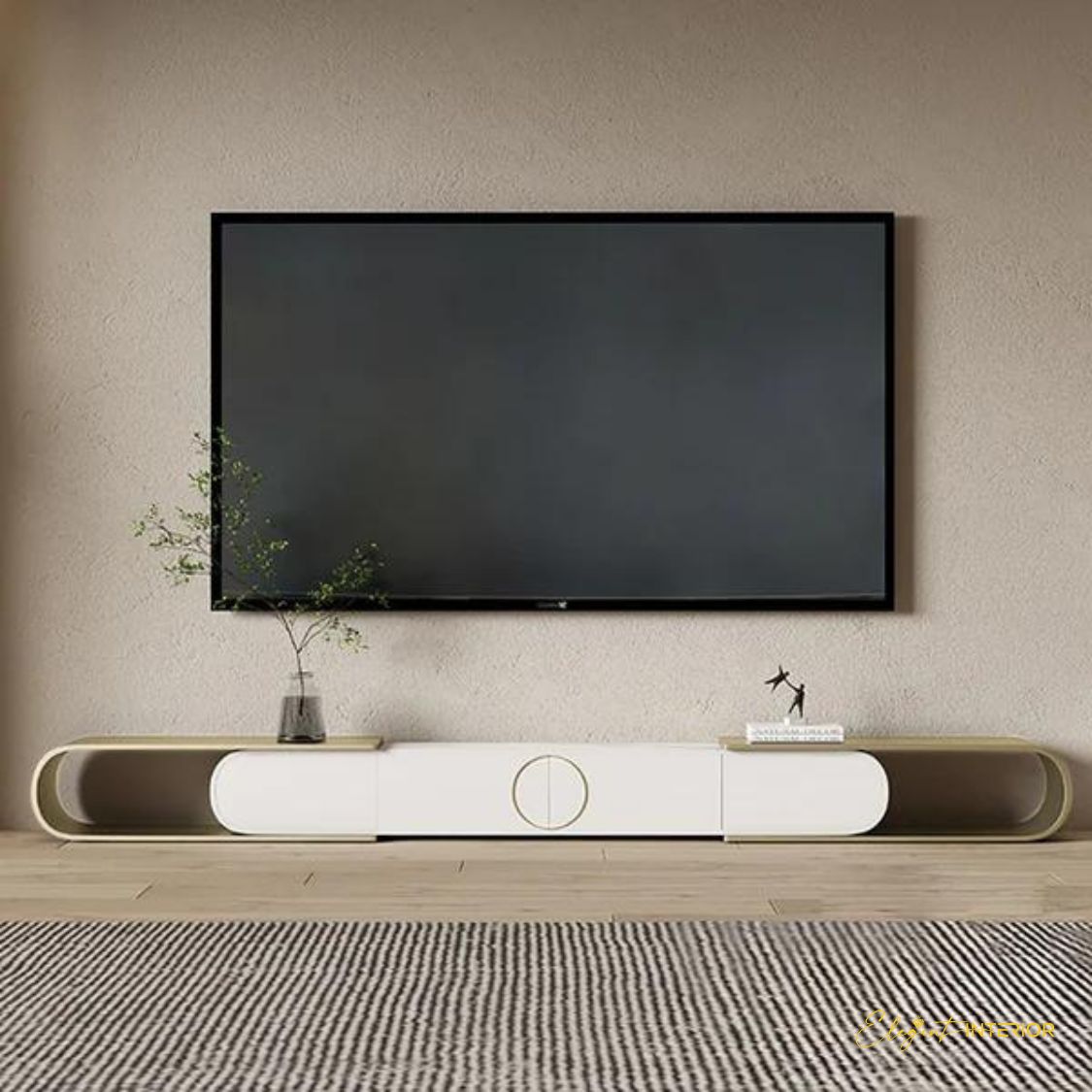 Elomina extendable TV unit with sleek design in elegant Australian interior setting
