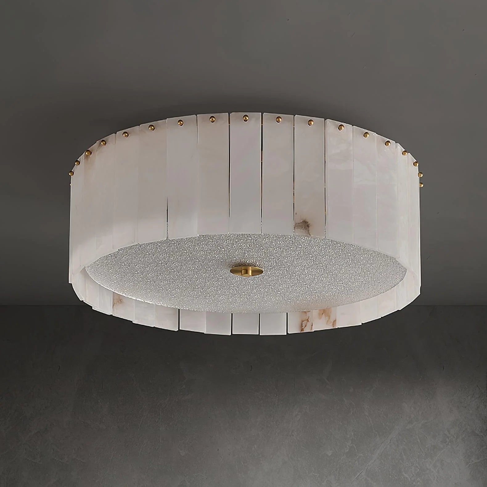 Elysian Alabaster marble ceiling lamp for elegant lighting and home decor