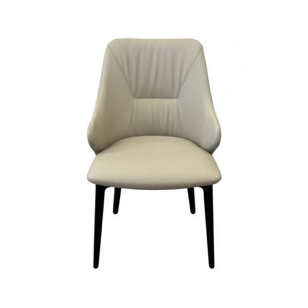 EVE modern microfibre leather accent chair elegant design front view
