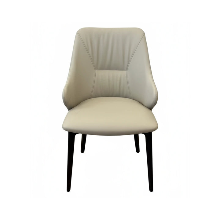 EVE modern microfibre leather accent chair elegant design front view