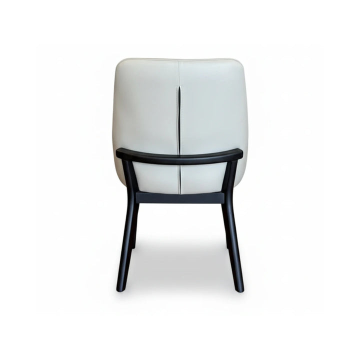 EVE modern microfibre leather accent chair contemporary design back view