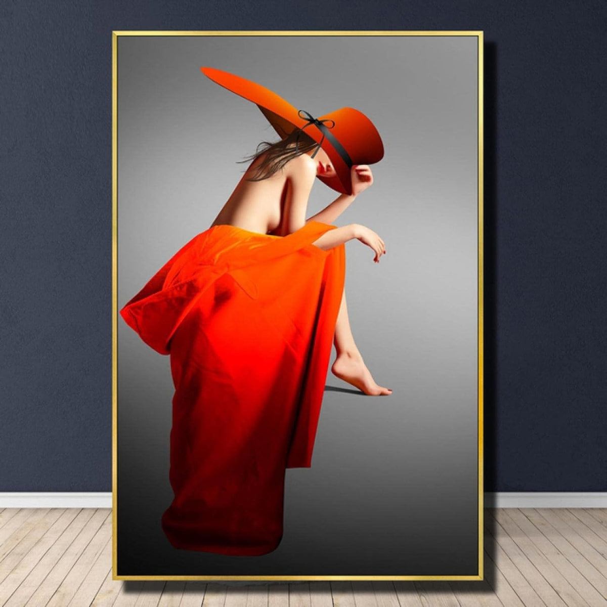 Fashion model girl showcasing custom-made apparel