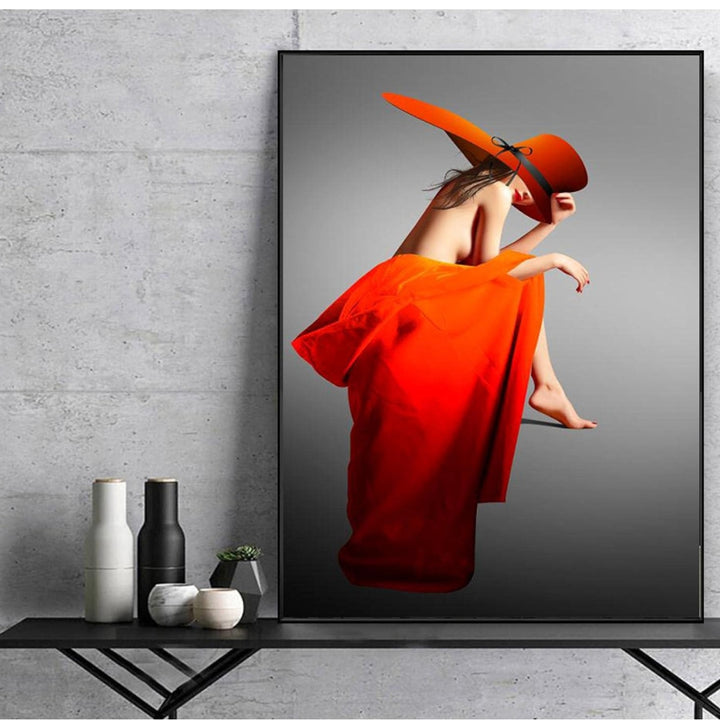 Fashion model girl showcasing custom-made apparel