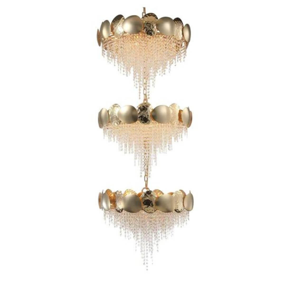 Fervor Crystal Chandelier Light – Elegant Modern Ceiling Lighting Fixture for Stylish Interiors