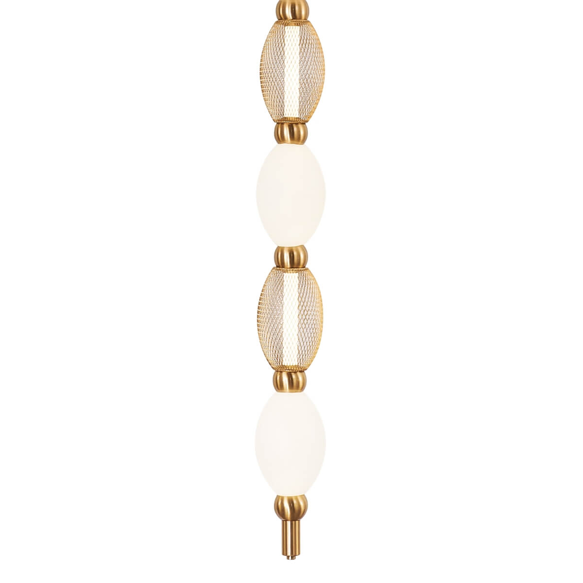 Florent 2000 Vertical LED Pendant – Modern Gold Sculptural Ceiling Light