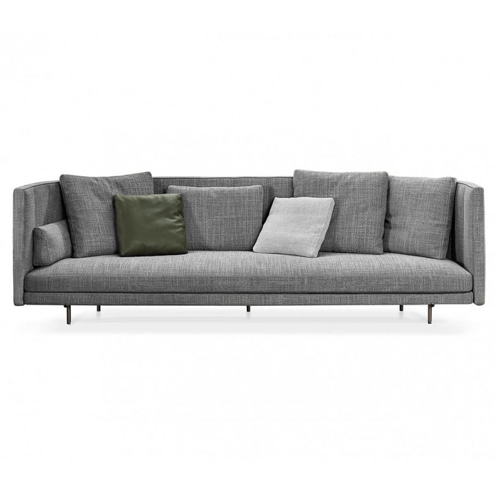 Flux Forma Serene 3-seater sofa upholstered in cotton linen fabric with modern design