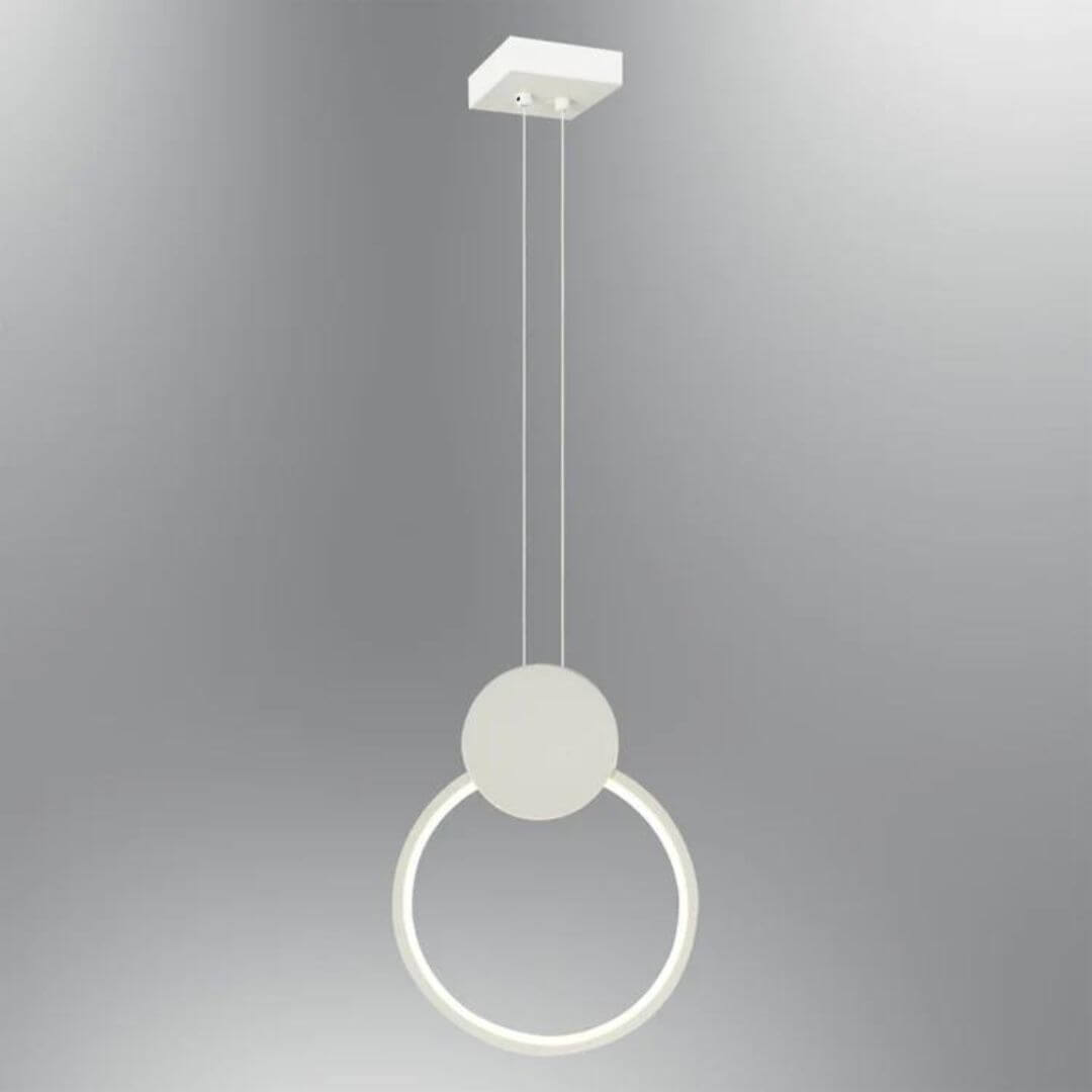 Full View of Gleam Circular Pendant Light Hanging – Contemporary Modern Pendant Lighting