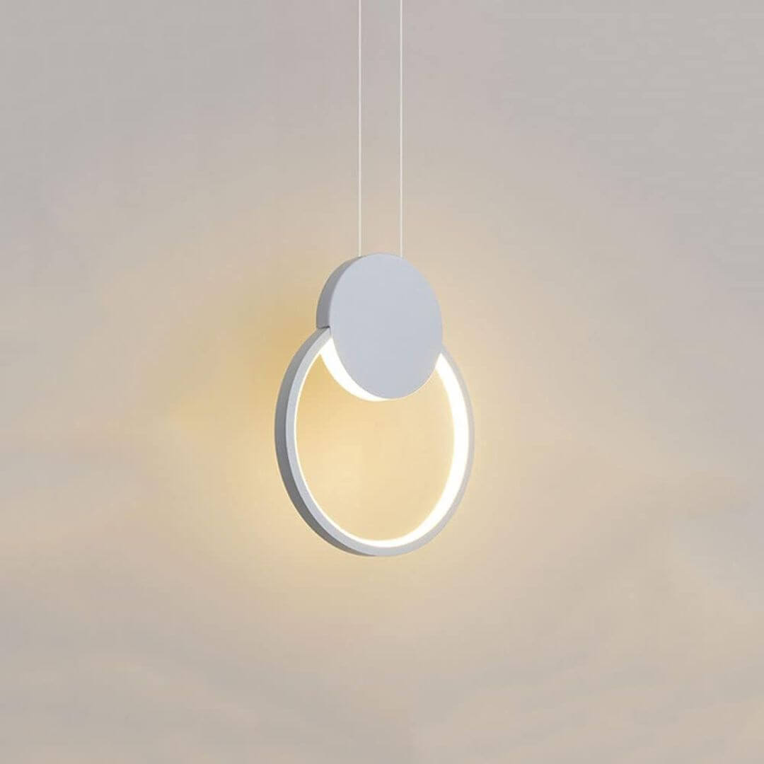 Close Side View of Gleam Circular Pendant Light – Modern Stylish Pendant Lighting Fixture